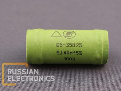 Resistors S5-35V 25Vt 9.1 kOm 5%