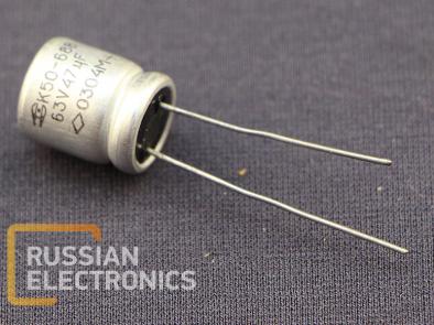 Capacitors K50-68V 47mkF 40V